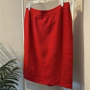 Dana Buchman Vibrant Red Pencil Skirt NWT